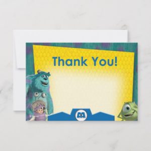 Monsters Inc. Thank You Cards