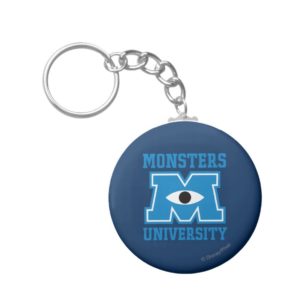Monsters University Blue Logo Keychain