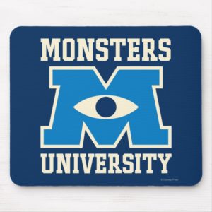 Monsters University Blue Logo Mouse Pad