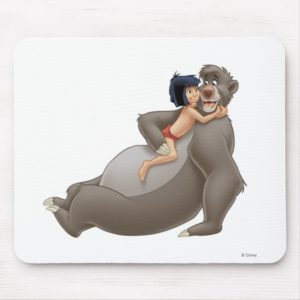 Mowgli Hugs Baloo Disney Mouse Pad