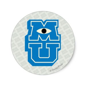 MU Logo Classic Round Sticker