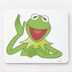 Muppets Kermit waving smiling Disney Mouse Pad