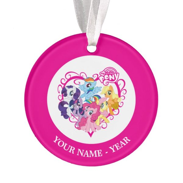 My Little Ponies Heart Ornament
