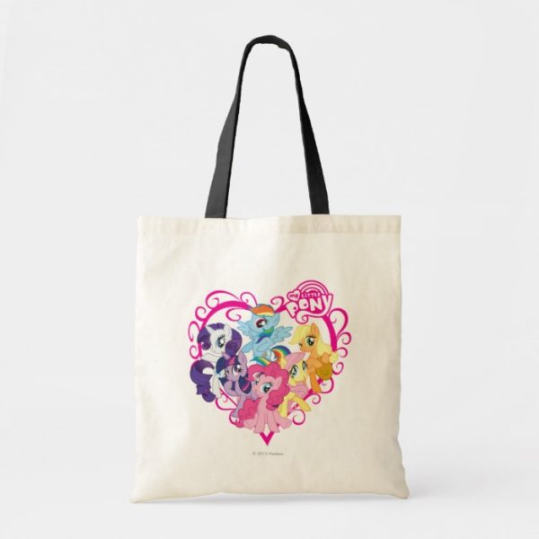 My Little Ponies Heart Tote Bag