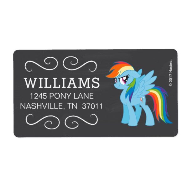 My Little Pony | Chalkboard Rainbow Dash Label