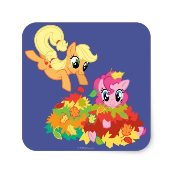 My Little Pony Fall Leaves Square Sticker