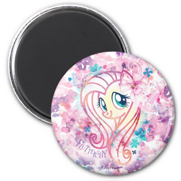 My Little Pony | Fluttershy Floral Watercolor Magnet