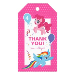 My Little Pony | Hot Pink Birthday Thank You Gift Tags