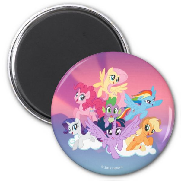 My Little Pony | Mane Six on Clouds Magnet