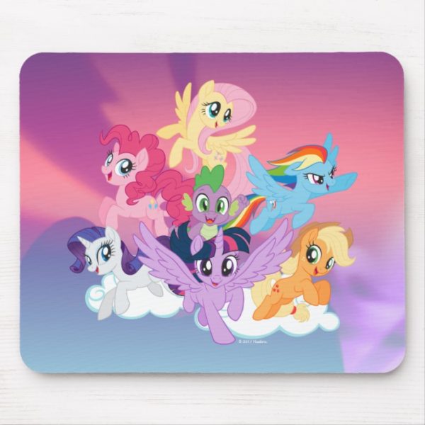 My Little Pony | Mane Six on Clouds Mouse Pad