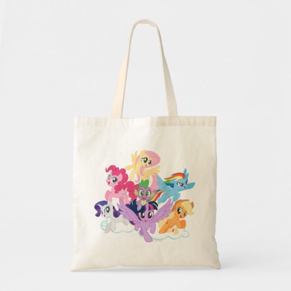 My Little Pony | Mane Six on Clouds Tote Bag