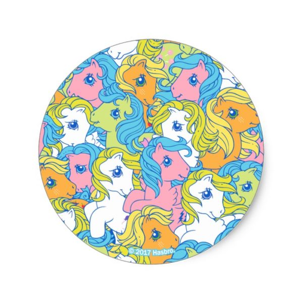 My Little Pony | Pastel Pattern Classic Round Sticker