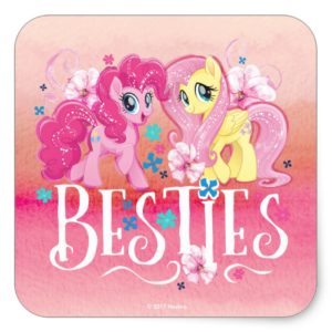 My Little Pony | Pinkie and Fluttershy - Besties Square Sticker