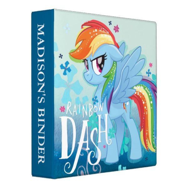 My Little Pony | Rainbow Dash Watercolor Flowers 3 Ring Binder