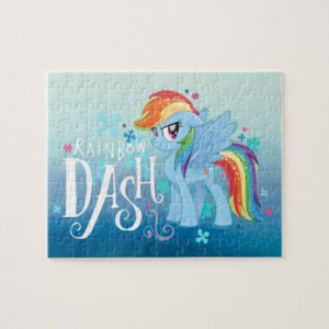 My Little Pony | Rainbow Dash Watercolor Flowers Jigsaw Puzzle