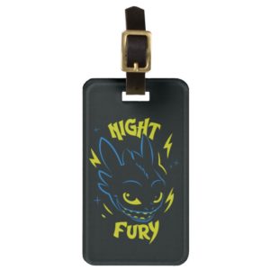"Night Fury" Toothless Head Graphic Bag Tag