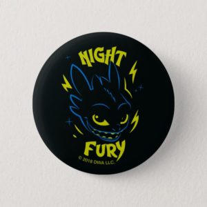 "Night Fury" Toothless Head Graphic Button