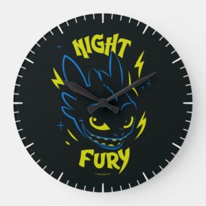 "Night Fury" Toothless Head Graphic Large Clock