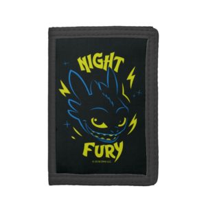 "Night Fury" Toothless Head Graphic Trifold Wallet