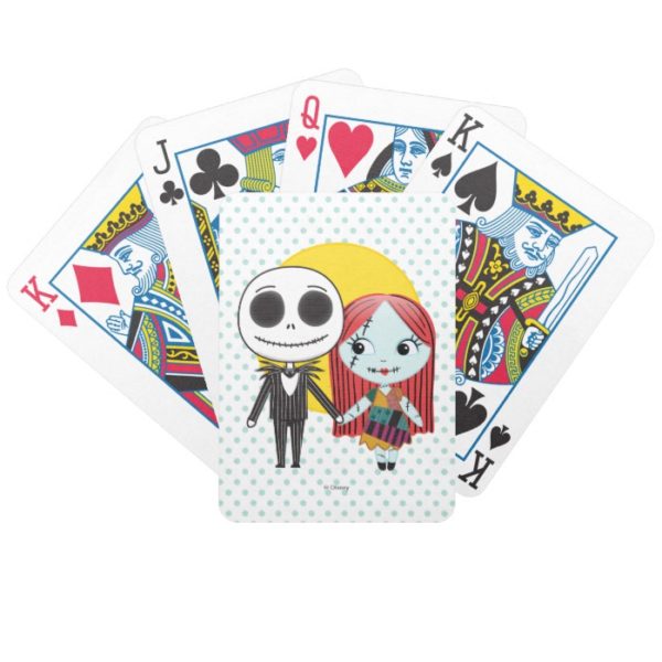 Nightmare Before Christmas | Jack & Sally Emoji Bicycle Playing Cards