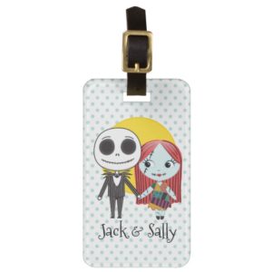 Nightmare Before Christmas | Jack & Sally Emoji Luggage Tag