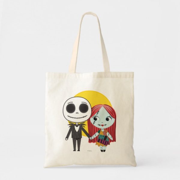 Nightmare Before Christmas | Jack & Sally Emoji Tote Bag