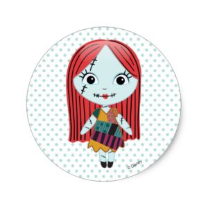 Nightmare Before Christmas | Sally Emoji Classic Round Sticker