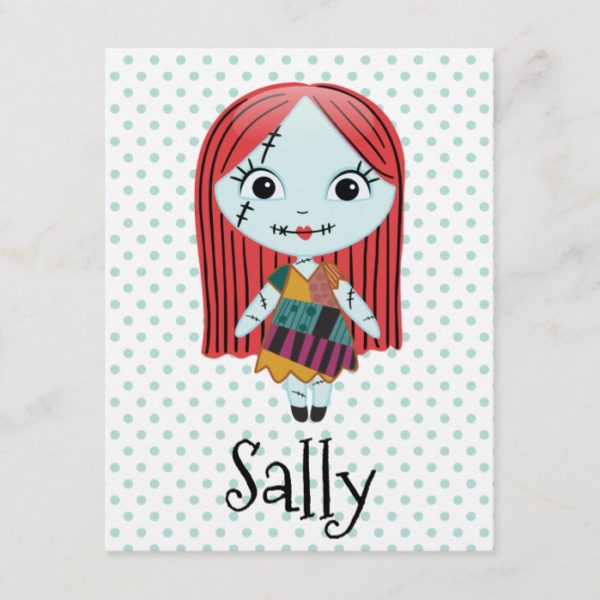 Nightmare Before Christmas | Sally Emoji Holiday Postcard