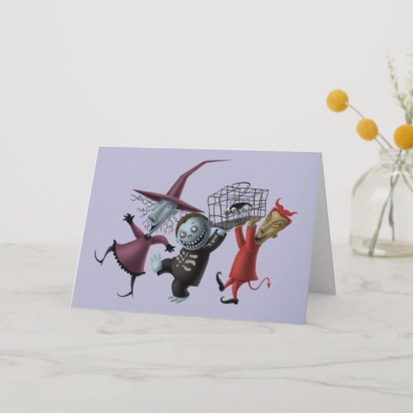 Oogie's Boys | Lock, Shock & Barrel with Cage Holiday Card