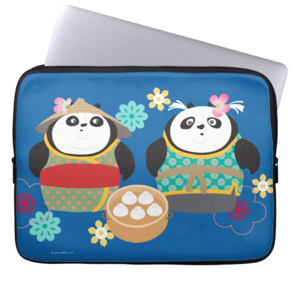 Pandas with Dumplings Laptop Sleeve