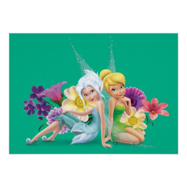 Periwinkle & Tinker Bell Sitting Poster