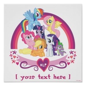 Personalized Ponies Poster