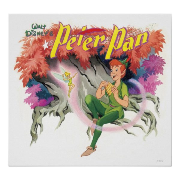 Peter Pan and Tinkerbell Poster