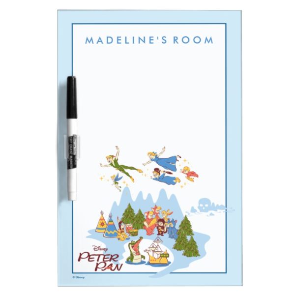 Peter Pan Flying over Neverland Dry-Erase Board