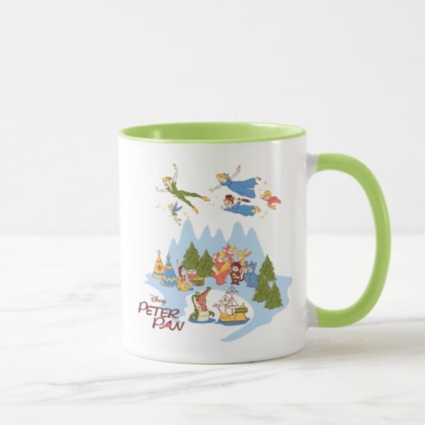 Peter Pan Flying over Neverland Mug