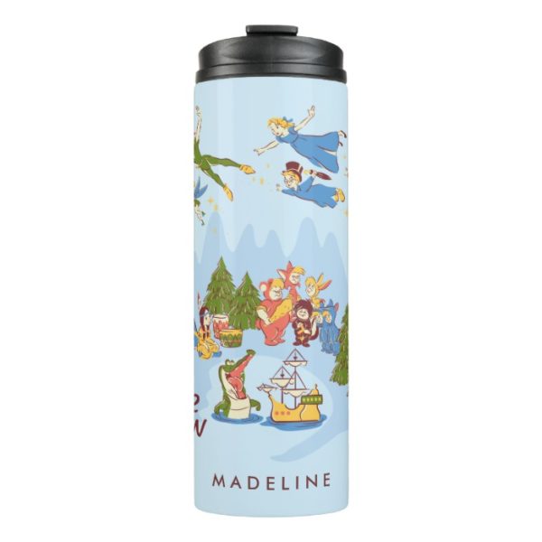 Peter Pan Flying over Neverland Thermal Tumbler