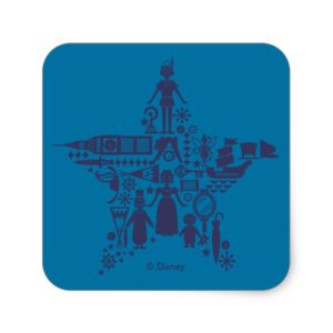 Peter Pan & Friends Star Square Sticker