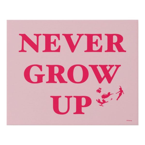 Peter Pan | Never Grow Up Faux Canvas Print