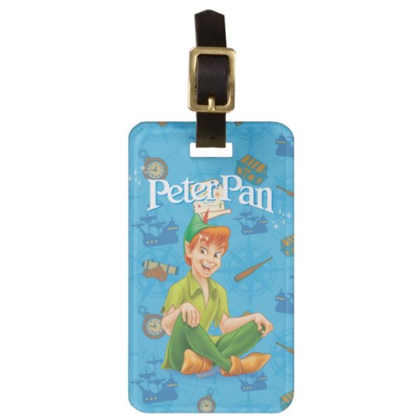Peter Pan Sitting Down Bag Tag
