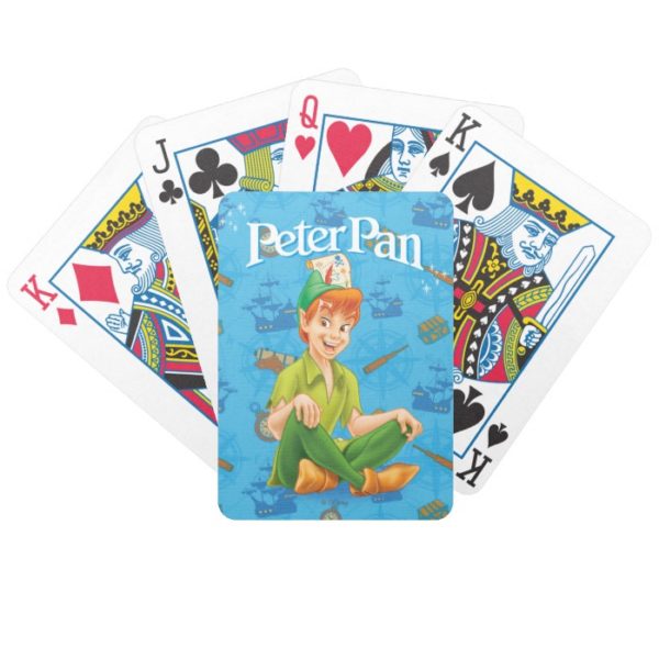 Peter Pan Sitting Down Bicycle Playing Cards