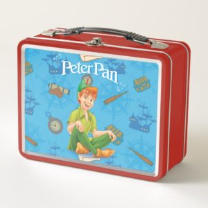Peter Pan Sitting Down Metal Lunch Box