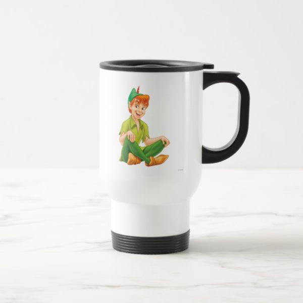 Peter Pan Sitting Down Travel Mug