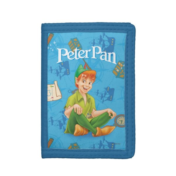 Peter Pan Sitting Down Tri-fold Wallet