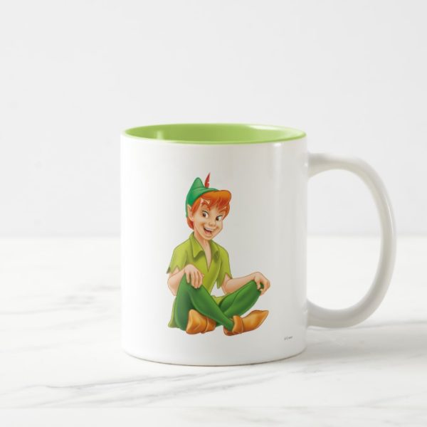 Peter Pan Sitting Down Two-Tone Coffee Mug