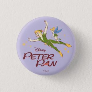 Peter Pan & Tinkerbell Button