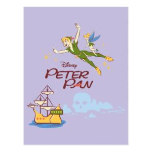 Peter Pan & Tinkerbell Postcard