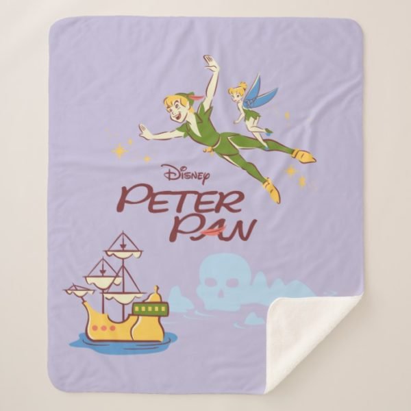 Peter Pan & Tinkerbell Sherpa Blanket