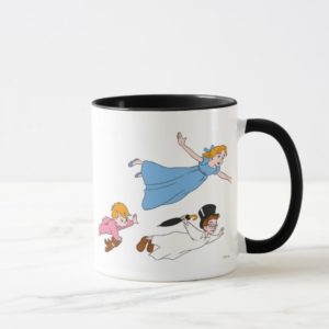 Peter Pan's Wendy, John and Michael Darling Flying Mug