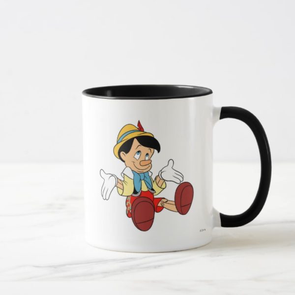 Pinocchio Shrugging His Shoulders Disney Mug