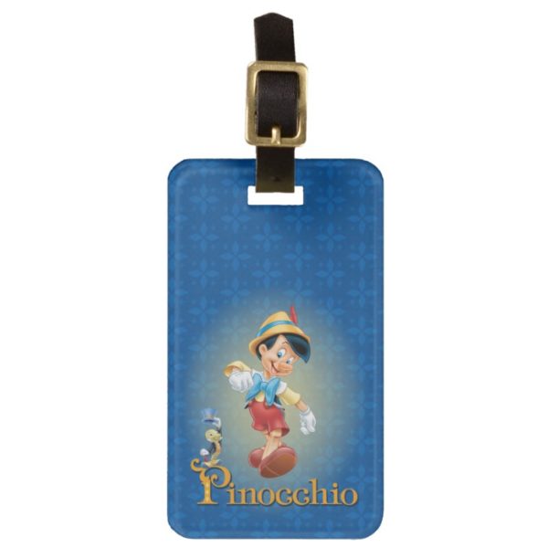 Pinocchio with Jiminy Cricket 2 Luggage Tag